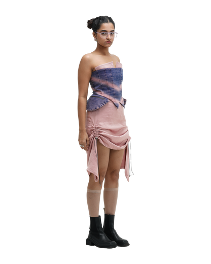 CORSPLIT CORSET AND RUCH HOUR SKIRT