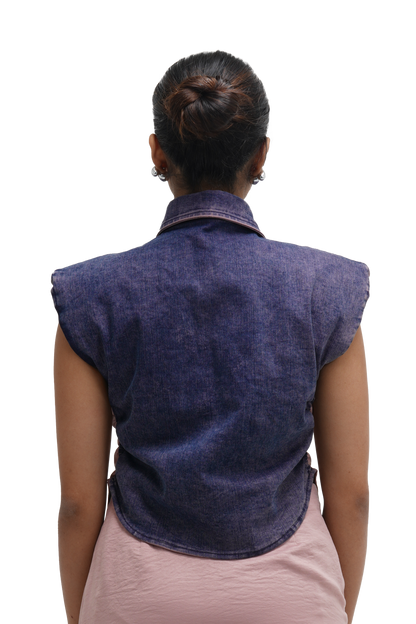 COWL FRAME TOP WITH RUCH HOUR SKIRT