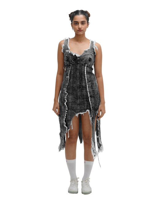 FRAY DAY DRESS - BLACK