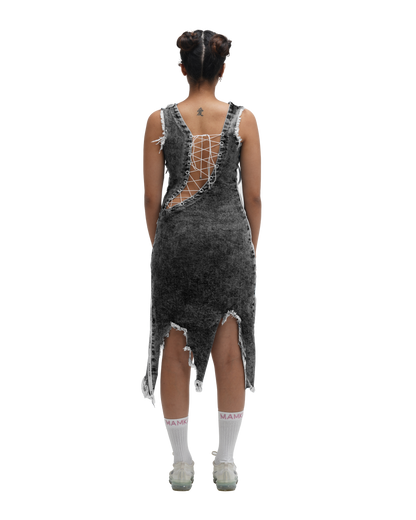 FRAY DAY DRESS - BLACK