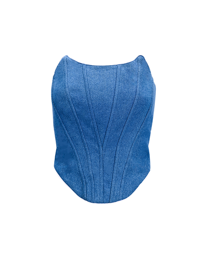 Outline Me Corset - Dark Blue