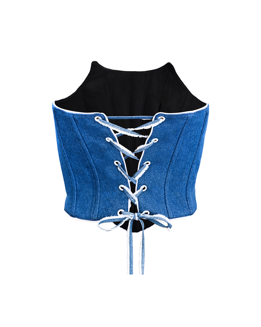 Outline Me Corset - Dark Blue