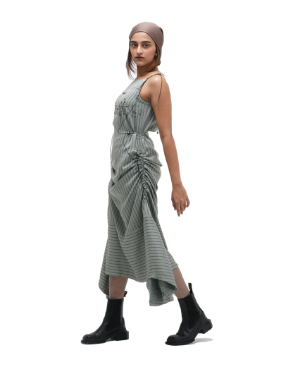 RUCH HOUR DRESS - SAGE GREEN