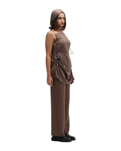 RUCH HOUR MINI DRESS WITH PANT