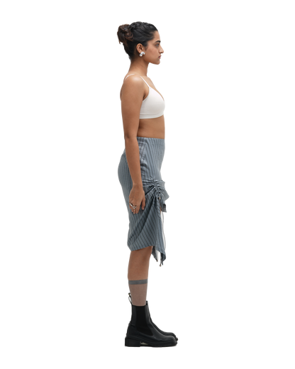 RUCH HOUR SKIRT - BLUE